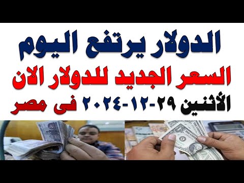 سعر الدولار اليوم | أسعار الدولار اليوم /اسعار الدولار السوق السوداء اليوم في مصر الأثنين 2025/12/29