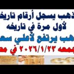 أسعار الذهب اليوم فى مصر عيار 21 | سعر الدهب عيار ٢١ اليوم الجمعه 2026/1/23
