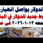 سعر الدولار اليوم | أسعار الدولار اليوم /اسعار الدولار السوق السوداء اليوم في مصر الجمعه 2026/2/13