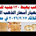 أسعار الذهب اليوم فى مصر عيار 21 سعر الدهب | شاهد اليوم أسعار الذهب اليوم فى مصر عيار 21 | سعر الدهب عيار ٢١ اليوم الثلاثاء 2026/2/17
