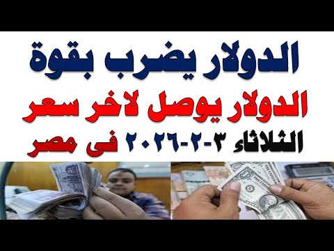 سعر الدولار اليوم | أسعار الدولار اليوم /اسعار الدولار السوق السوداء اليوم في مصر الثلاثاء 2026/2/3