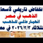 أسعار الذهب اليوم فى مصر عيار 21 سعر الدهب – الحلقة الكاملة أسعار الذهب اليوم فى مصر عيار 21 | سعر الدهب عيار ٢١ اليوم الثلاثاء 2026/2/3