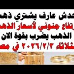 أسعار الذهب اليوم فى مصر عيار 21 | سعر الدهب عيار ٢١ اليوم الثلاثاء  2026/2/3
