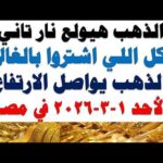 أسعار الذهب اليوم فى مصر عيار 21 | سعر الدهب عيار ٢١ اليوم الأحد2026/3/1