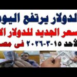 سعر الدولار اليوم | أسعار الدولار اليوم /اسعار الدولار السوق السوداء اليوم في مصر الأحد 2026/3/15