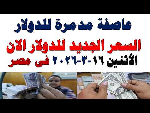 سعر الدولار اليوم | أسعار الدولار اليوم /اسعار الدولار السوق السوداء اليوم في مصر الأثنين 2026/3/16