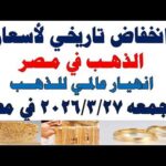 أسعار الذهب اليوم فى مصر عيار 21 | سعر الدهب عيار ٢١ اليوم الجمعه 2026/3/27