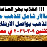 أسعار الذهب اليوم فى مصر عيار 21 | سعر الدهب عيار ٢١ اليوم الأثنين 2026/3/9