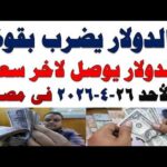 سعر الدولار اليوم | أسعار الدولار اليوم /اسعار الدولار السوق السوداء اليوم في مصر الأحد  2026/4/26