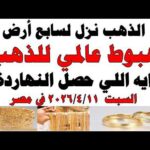 أسعار الذهب اليوم فى مصر عيار 21 | سعر الدهب عيار ٢١ اليوم السبت  2026/4/11